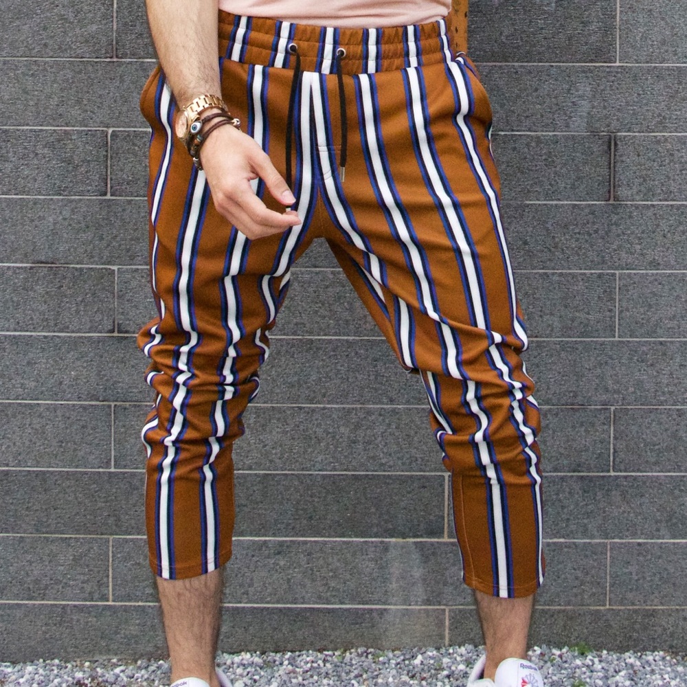 Striped trousers